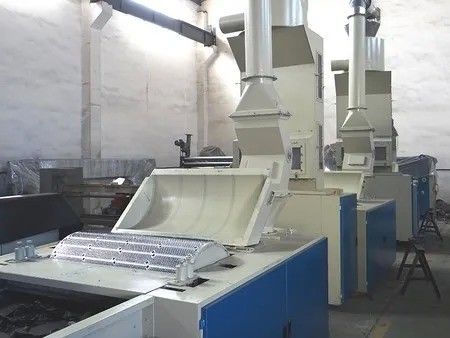 100kg/H -500kg/H Fabric Finishing Machine Textile Waste Recycling Line