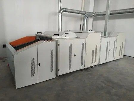 100kg/H -500kg/H Fabric Finishing Machine Textile Waste Recycling Line