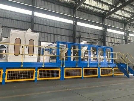 2000mm 200 - 600kg/H Mesin Kerat Berkecepatan Tinggi Mesin Kerat Laboratorium Nonwoven
