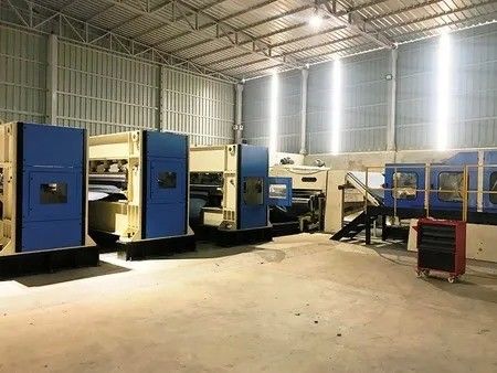 2000mm - 7000mm Nonwoven Needle Punching Line Produksi Fiber Felt Line Produksi